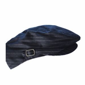 Janie&Jack Newsboy Jeff Cap Navy Blue Pinstripe sz 4T-5T
